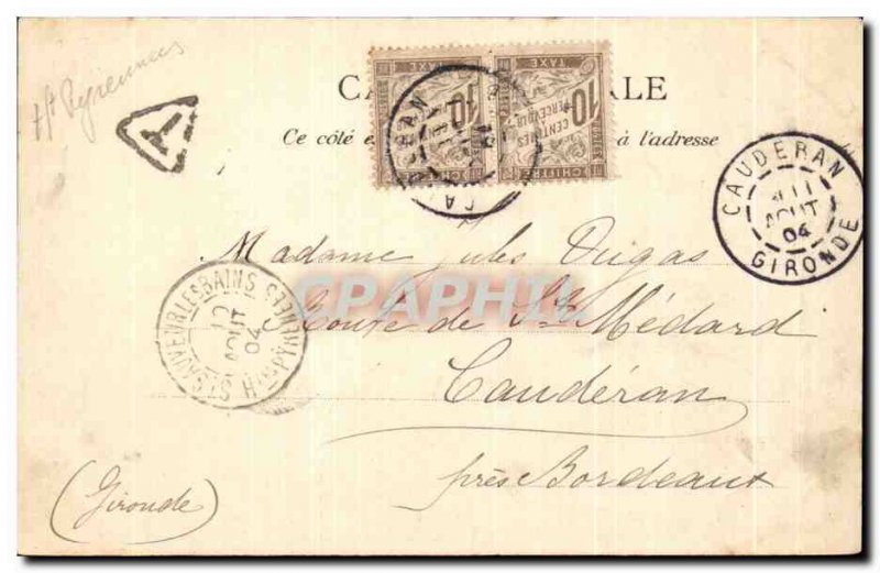 Old Postcard luz L & # 39Eglise side view