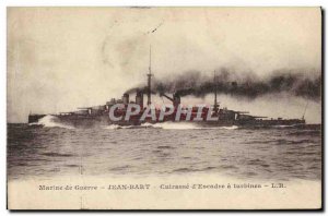Old Postcard Boat Jean Bart Breastplate d & # 39escadre has turbines