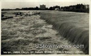 Real Photo - Snake River Idaho Falls ID 1930 Missing Stamp