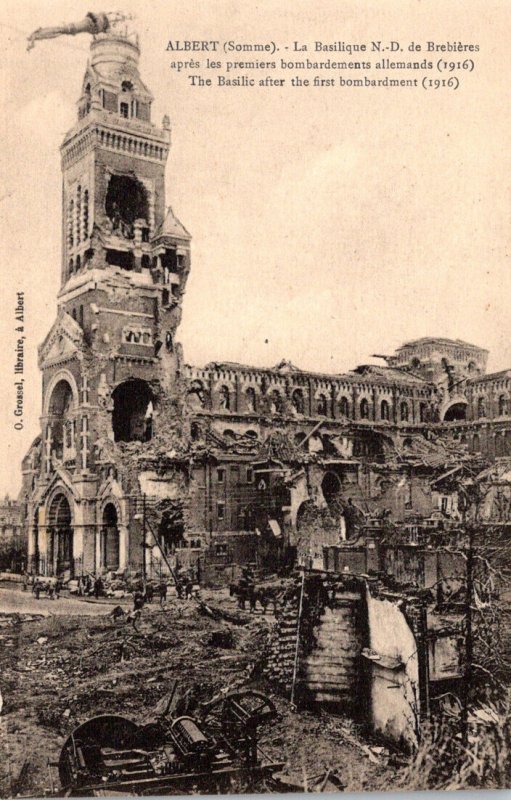 France Albert The Basilica After The First Bombardment
