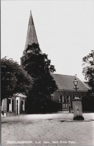 Netherlands Neerlangbroek Hervormde Kerk Brink Plein Langbroek RPPC C080