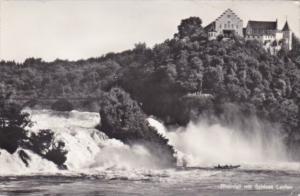 Switzerland Rheinfall mit Schloss Laufen 1959 Photo