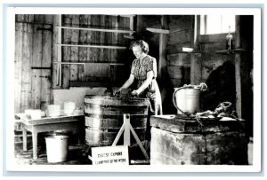 c1930's Kaasmakerij Cheese Factory Blijham Netherlands RPPC Photo Postcard