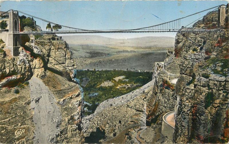 Algeria Constantine Sidi M`Cid bridge semi-modern postcard