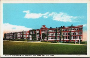 Oakdale Sanatorium For Tuberculosis Iowa City Iowa Linen Postcard C209