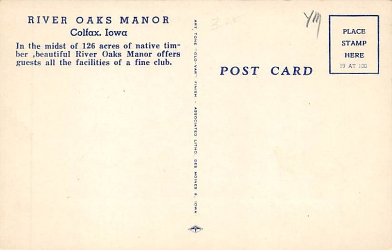 Colfax, Iowa Postcard