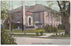 WINDSOR, Ontario, Canada, PU-1910; Public Library