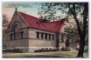 Van Wickle Memorial Library Lafayette College Easton Pennsylvania PA Postcard 