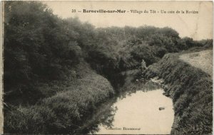 CPA BARNEVILLE-sur-MER - Village du Tot - un coin de la riviere (149700)