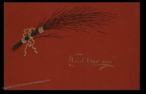 Austria 1910s Classic Krampus Devil Christmas Card UNUSED 95277