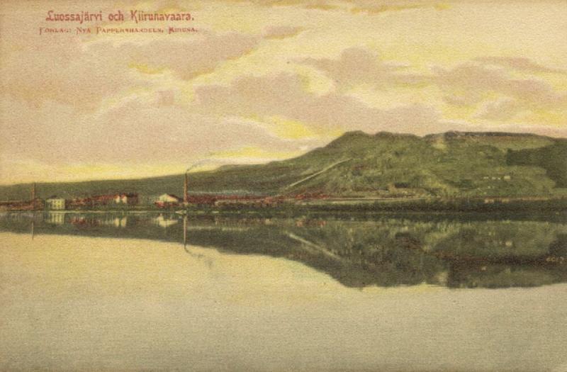 sweden, KIRUNA Lake Luossajärvi and Mountain Kiirunavaara (1916)