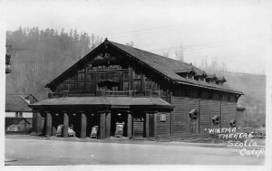 Scotia, California RPPC Winema Theatre Humboldt County c1920s Photo Postcard