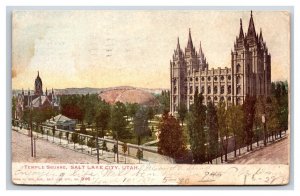 Temple Square Salt Lake City Utah UT 1906 UDB Postcard U19