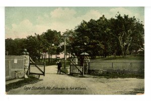 ME - Cape Elizabeth. Entrance to Fort Williams