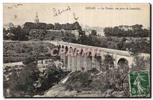 Old Postcard Dinan Viaduct The view taken of Lanvallay