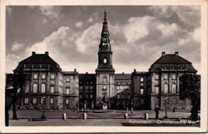 Denmark København Copenhagen Christiansborg Slot Vintage RPPC C143