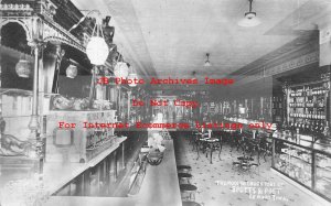 IA, Lemars, Iowa, RPPC, Spotts & Post Drug Store Interior, Soda Fountain, Photo