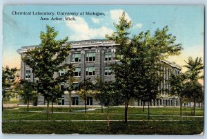 Ann Arbor Michigan Postcard Chemical Laboratory University Michigan 1916 Vintage