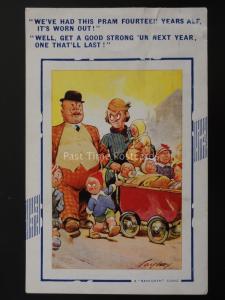 Comic Postcard WEVE HAD THIS PRAM FOURTEEN YEARS Bamforth & Co. 873 c1941