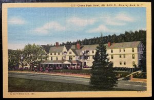 Vintage Postcard 1945 Green Park (Inn) Hotel, Blowing Rock, North Carolina (NC)