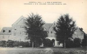 College Heights Arkansas A And M Horsfall Hall Antique Postcard K62202