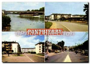 Postcard Modern Pontthierry (Seine et Marne) The Bridge On The Cite du Moulin...