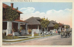 Street Scene in Carney's Point, New Jersey, Early Postcard, Unused