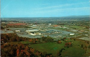 c 1972 West Town Mall Birds Eye View Aerial  Indoor Shopping Knoxville TN