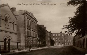 Portadown Ireland Orange Hall Carleton Street Real Photo RPPC Vintage Postcard