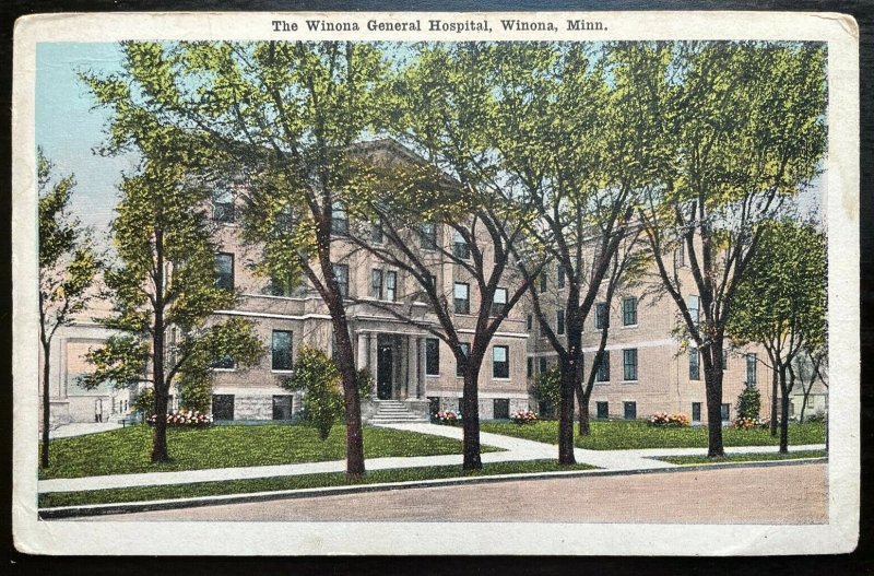 Vintage Postcard 19151930 Winona General Hospital, Winona, Minnesota
