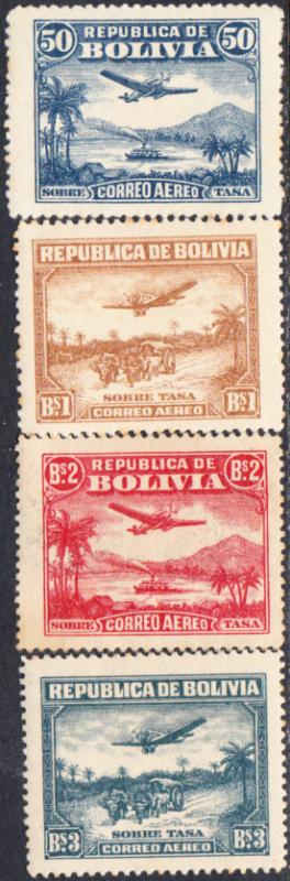 Bolivia #C27-C34 MH