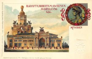 Gruss Aus Official Ausstellungs #2 Munchen Embossed Pioneer Postcard