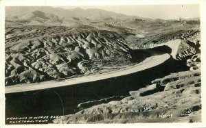 Ducktown Tennessee Erosion Copper Basin 1940s RPPC Photo Postcard Cline 21-6248