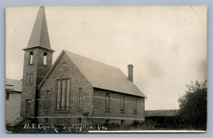 SHEAKLEYVILLE PA M.E. CHURCH ANTIQUE REAL PHOTO POSTCARD RPPC