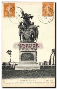 Postcard Old Formigny commemorative monument to the Battle of Formigny August...