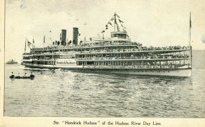 Postcard Steamer 1920 View Hendrick Hudson of the Hudson River Day Line.   S7