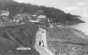 Heysham Point Lancashire England birds eye view beach real photo pc Z16227