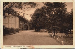 Netherlands Kazerne Legerplaats Oldebroek Vintage Postcard C125