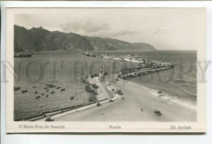 438046 Spain Tenerife Santa Cruz dock and ships Vintage photo postcard