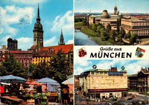 Germany Gruesse Aus Muenchen Multi View 1965