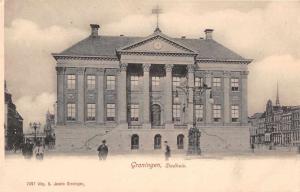 Groningen Netherlands Stahuis Exterior View Antique Postcard J66513