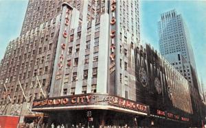 New York City~Radio City Music Hall @ Rockefeller Center~1966 Postcard