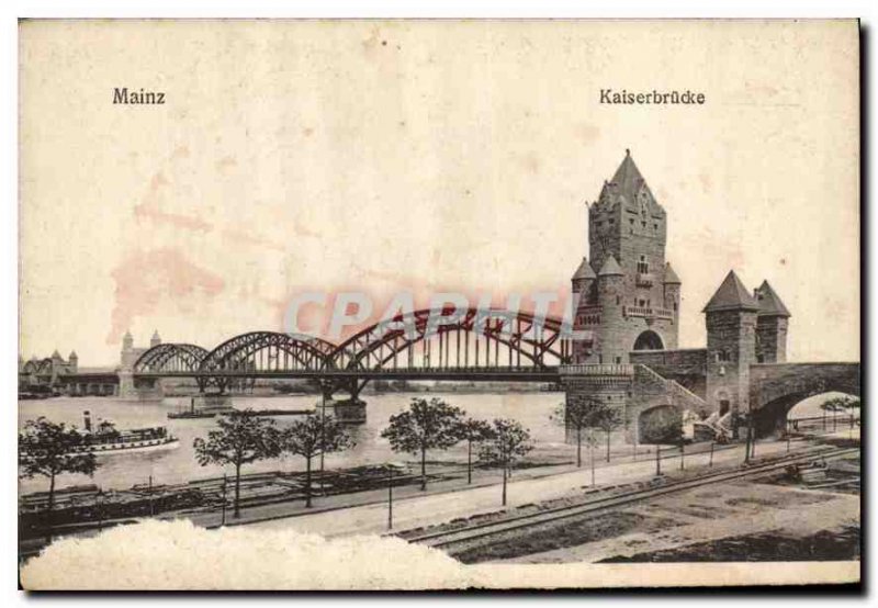 Old Postcard Mainz Kaiserbr?cke
