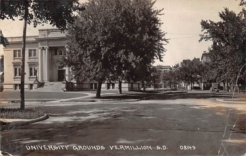 University of SD Grounds real photo Vermillion SD