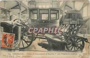 Postcard Old Versailles Napoleon I of Coronation car with the Empress Josephine