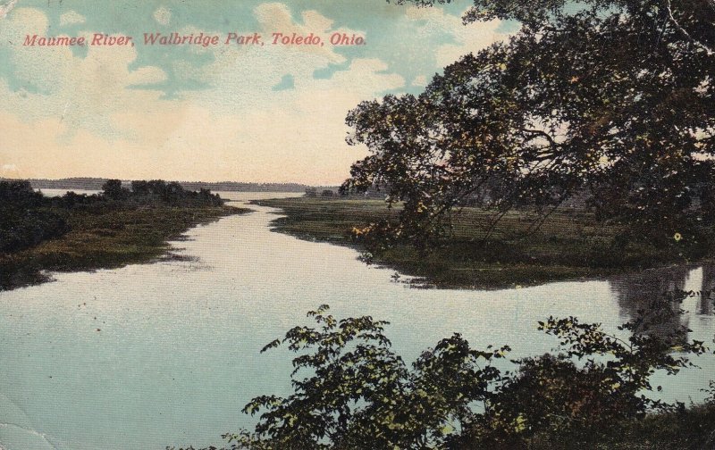 TOLEDO, Ohio, 1900-1910s; Maumee River, Walbridge Park