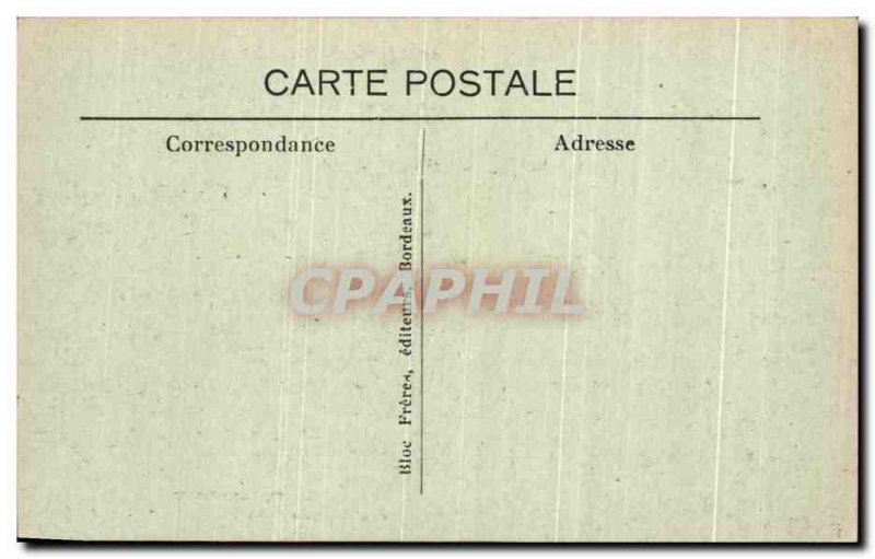 Old Postcard St Emilion Pont Levis Cardinal Palace