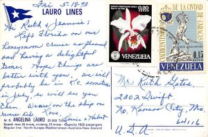 MS Angelina Lauro Lauro Line Ship 