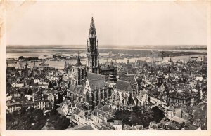 Lot 57 antwerpen anvers cathedral and austruweel elbow belgium real photo