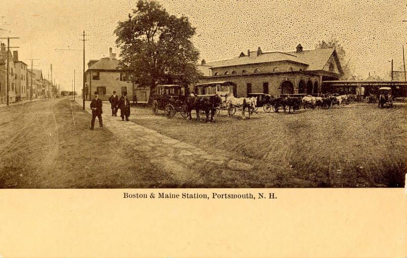 NH - Portsmouth.  Boston & Maine Railroad Station, Depot